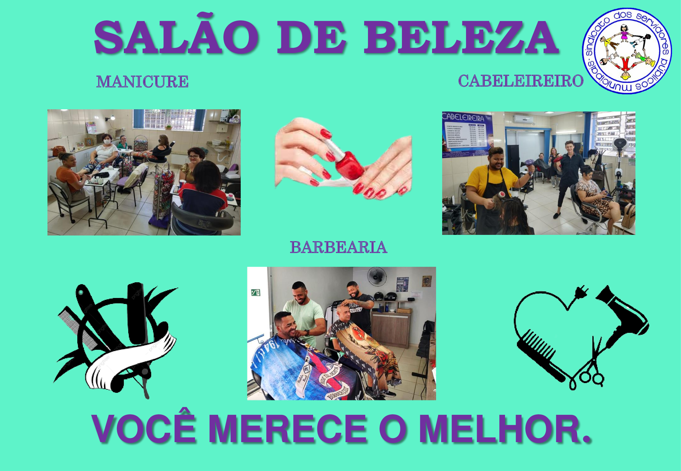 Salão de Beleza é no Sindicato dos Servidores