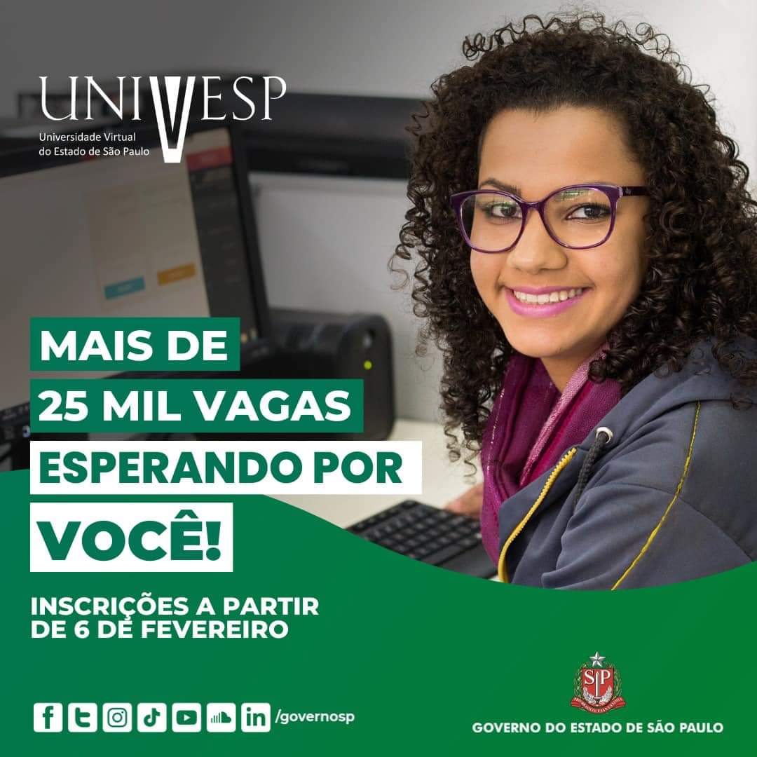 Cursos gratuitos são oferecidos pela Univesp São João